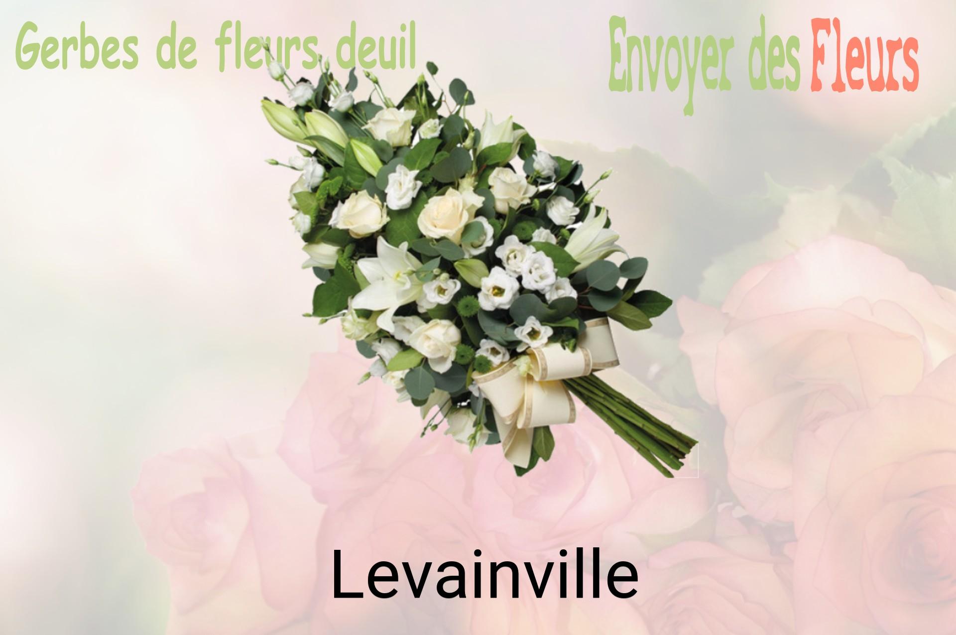 Gerbe de fleurs de deuil livrée à Levainville